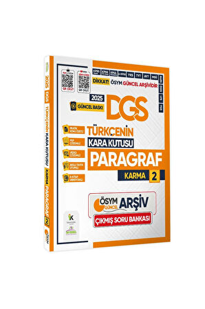2025 DGS Türkçenin Kara Kutusu ÖSYM Çıkmış Soru Bankası 4lü Set Konu Özetli Video/PDF Çözümlü