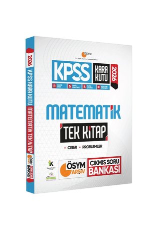2026 KPSS Kara Kutu Matematik TEK KİTAP ÖSYM Arşiv Çıkmış Soru Bankası Konu Özetli Dijital Çözümlü