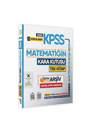 2025 KPSS Kara Kutu Matematik TEK KİTAP ÖSYM Arşiv Çıkmış Soru Bankası Konu Özetli Video/PDF Çözümlü
