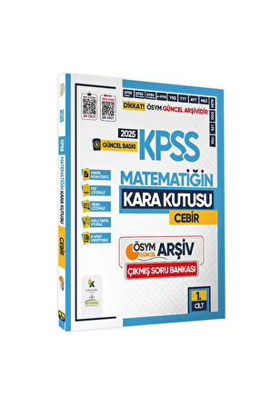 2025 Kpss Matematiğin Kara Kutusu 1. Ve 2.cilt Ösym Çıkmış Soru Bankası 2li Set Dijital Çözümlü