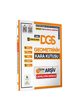 2025 DGS ÖSYM Kara Kutu Matematik TEK KİTAP ve Geometri Çıkmış Soru Bankası 2lİ SET Video/PDF Çözüm
