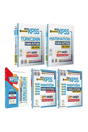 2025 Kpss Kara Kutu Genel Yetenek Tekli Kitap Set Çıkmış Soru Bankası Konu Özetli Dijital Çözümlü
