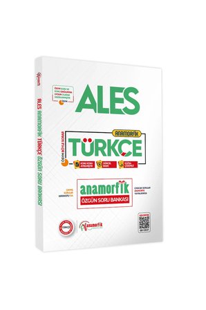 2025 ALES Yeni Sistem Türkçe TEK KİTAP Anamorfik Özgün Soru Bankası Konu Konu Dijital Çözümlü