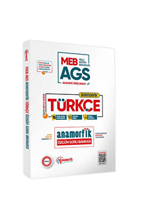 2025 MEB AGS Türkçe Özgün Soru Bankası Dijital Çözümlü Anamorfik Yayınları