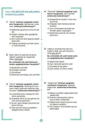 2027 MEB İlkokul 4.Sınıf Çalışma Soruları 2 Tüm Dersler Kazanım Pekiştirme Kitabı BASKI ÜCRETİ