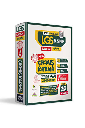2026 8.Sınıf LGS 10lu Deneme ÇIKMIŞ Soru Arşivi Karma Kara Kutu Deneme Sınavı Paketi Dijital Çözümlü