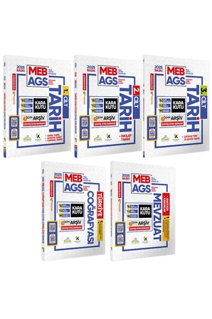 MEB-AGS Kara Kutu ÖSYM Çıkmış Soru Bankası EN Kapsamlı FULL ALTIN PAKET Konu Özetli Çözümlü SET
