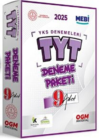 2025 ÖSYM YKS - TYT MEBİ OGM Deneme Paketi Güncel 9lu Fasikül Set