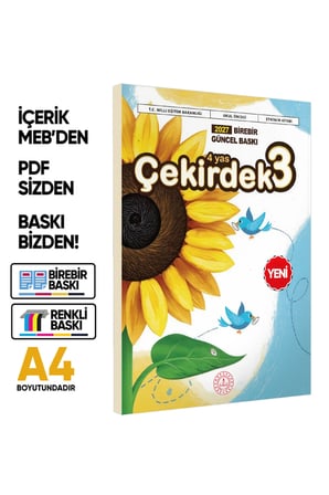 2027 4 Yaş Okul Öncesi MEB Etkinlik Kitabı Çekirdek 3 Eğlenceli ve Öğretici Aktiviteler BASKI ÜCRETİ
