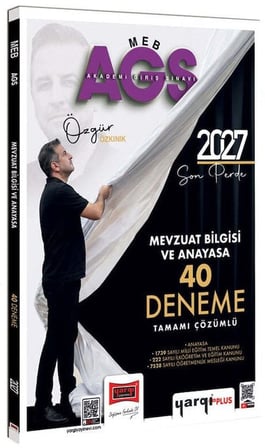 Yargı 2027 MEB-AGS Mevzuat Bilgisi ve Anayasa 40 Deneme Çözümlü - Özgür Özkınık