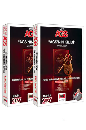 Yargı Yayınları 2027 MEB-AGSnin Kilidi Eğitim Bilimleri ve Türk Milli Eğitim Sistemi Konu Anlatımı 2 Cilt