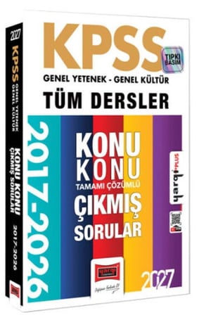 2027 KPSS GKGY Tüm Dersler Konu Konu Tamamı Çözümlü 10 Yıl Çıkmış Sorular Yargı Yayınları