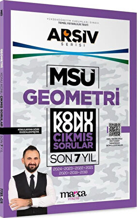 Marka Yayınları MSÜ Geometri ARŞİV Serisi Konu Konu Son 7 Yıl Çıkmış Sorular