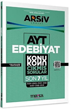 Marka Yayınları AYT Edebiyat Çıkmış Sorular Konu Konu Son 7 Yıl Tıpkı Basım Arşiv Serisi