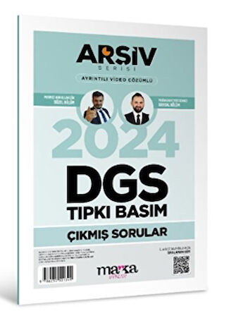 2024 DGS Arşiv Serisi Tıpkı Basım Çıkmış Sorular