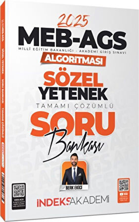 2025 MEB AGS Algoritması Sözel Yetenek Soru Bankası İndeks Akademi
