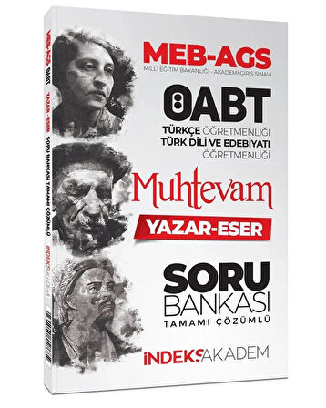 İndeks ÖABT Türkçe-Türk Dili Edebiyatı Muhtevam Yazar Eser Soru Bankası Çözümlü İndeks Akademi