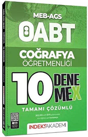 ÖABT MEB-AGS Coğrafya Öğretmenliği 10 DenemeX Çözümlü