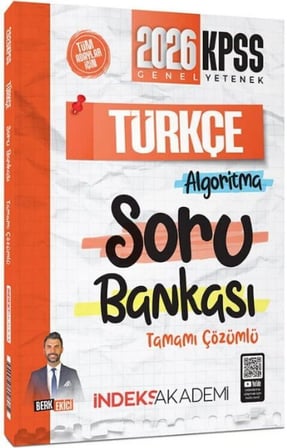 2026 KPSS Türkçe Algoritma Soru Bankası Çözümlü İndeks Akademi