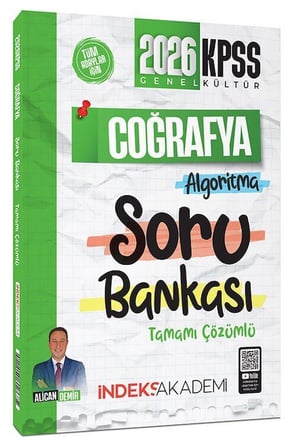 2026 KPSS Coğrafya Algoritma Soru Bankası Çözümlü İndeks Akademi