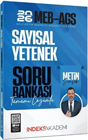İndeks Akademi 2026 MEB AGS Sayısal Yetenek Soru Bankası Çözümlü