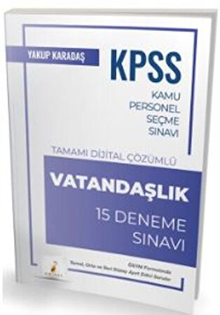 KPSS Vatandaşlık 15 Deneme Çözümlü