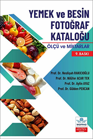 Yemek ve Besin Fotoğraf Kataloğu Ölçü ve Miktarlar