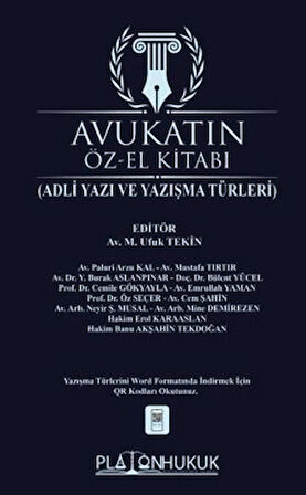 Avukatın Öz-El Kitabı Adli Yazı Ve Yazışma Türleri
