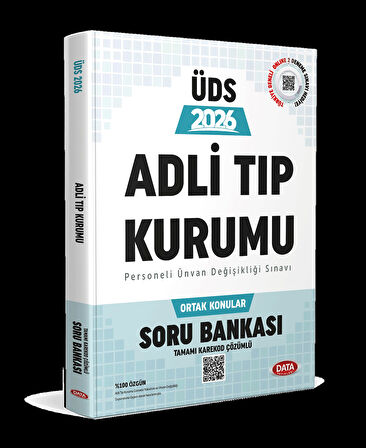 2026 ÜDS Adli Tıp Kurumu Ortak Konular Soru Bankası Data Yayınları