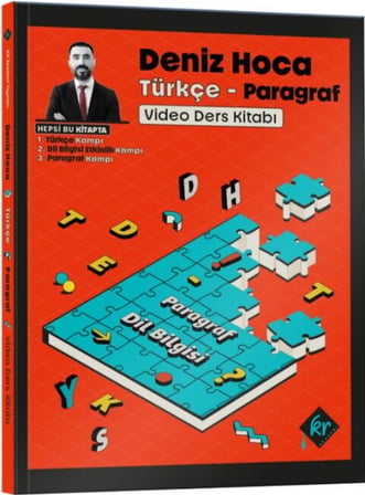 Deniz Hoca Tüm Sınavlar İçin Türkçe Video Ders Kitabı KR Akademi