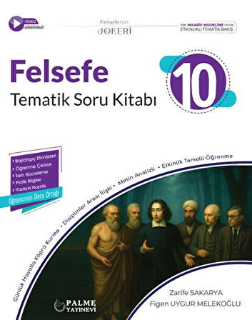 10. Sınıf Felsefe Tematik Soru Kitabı Palme Yayınları