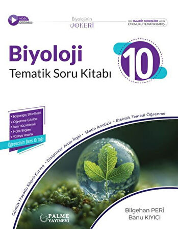 10. Sınıf Biyoloji Tematik Soru Kitabı Palme Yayınları