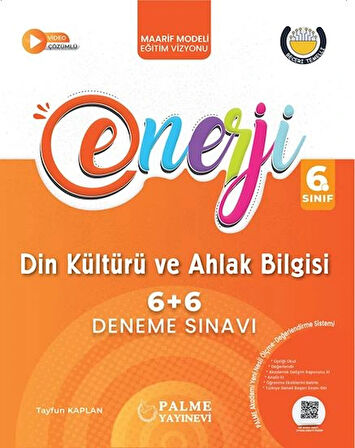 Palme 6.Sınıf Enerji 6+6 Din Kültürü Deneme Sınavı Yeni