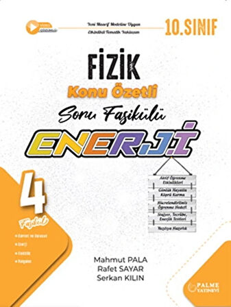 Palme Yayınları 10. Sınıf Fizik Enerji Konu Özetli Soru Fasikülleri