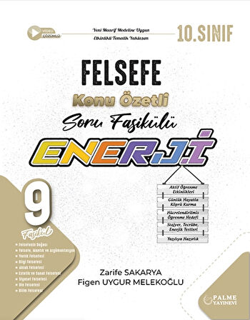 Palme Yayınları 10. Sınıf Felsefe Enerji Konu Özetli Soru Fasikülleri