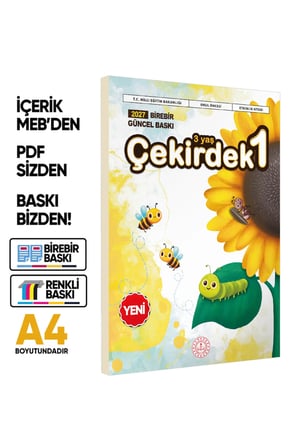 2027 3 Yaş Okul Öncesi MEB Etkinlik Kitabı Çekirdek 1 Eğlenceli ve Öğretici Aktiviteler BASKI ÜCRETİ