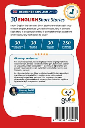 A1 - A2 English 30 Short Stories For Beginners (Yeni Başlayanlar İçin 30 İngilizce Türkçe Kısa Hikaye)