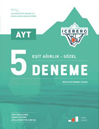 Okyanus Yayınları Ayt Iceberg 5 Deneme Eşit Ağırlık - Sözel