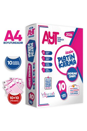 2026 YKS-AYT Platin Karma Yayınlar Kurumsal 10lu Paket Deneme Sınavı Türkiye Geneli