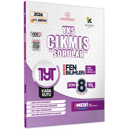 2026 YKS-TYT Fen Bilimleri (Fizik-Kimya-Biyoloji) ÖSYM Çıkmış Soru Konu Konu Son 8 Yıl Video Çözümlü
