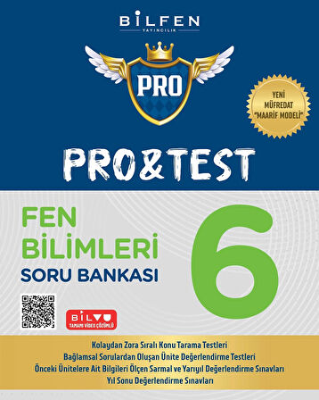 Bilfen Yayıncılık 6.Sınıf Pro&Test Fen Bilimleri Soru Bankası Yeni