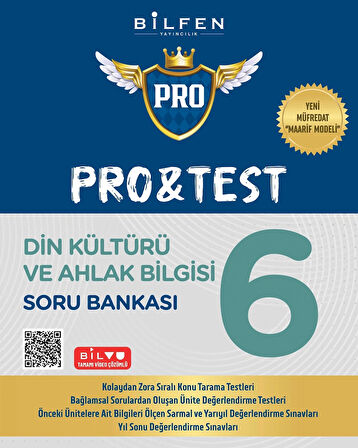 Bilfen Yayıncılık 6.Sınıf Pro&Test Din Kültürü Soru Bankası Yeni