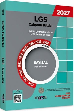 2027 MEB LGS Sayısal Fen Bilimleri Çalışma Kitabı Çıkmış Sorular ve Örnek Sorular Marka Yayınları