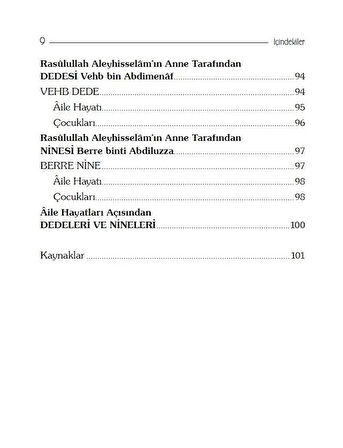 Rasulullah Aleyhi̇sselam'ın Dedeleri̇ Ve Ni̇neleri̇ - Adem Saraç 