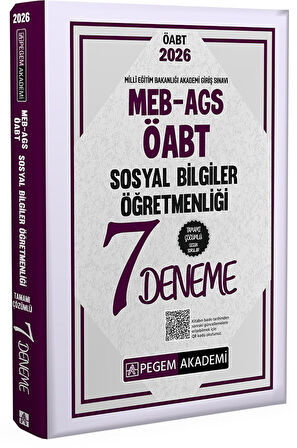 2026 MEB AGS ÖABT Sosyal Bilgiler Öğretmenliği Tamamı Çözümlü 7 Deneme