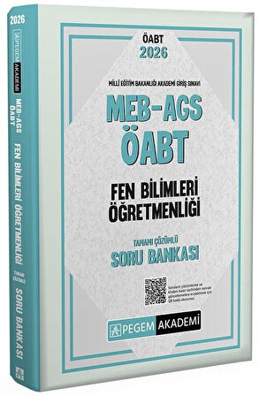 Pegem 2026 ÖABT MEB-AGS Fen Bilimleri Öğretmenliği Soru Bankası Çözümlü Pegem Akademi Yayınları