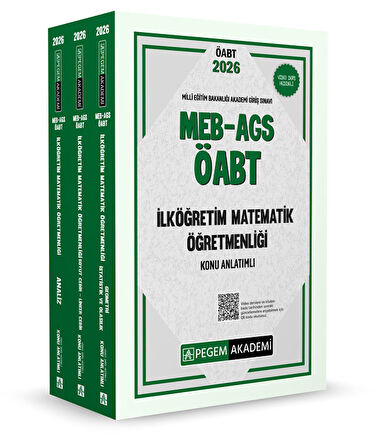 2026 MEB AGS ÖABT İlköğretim Matematik Konu Anlatımlı (3 Kitap)