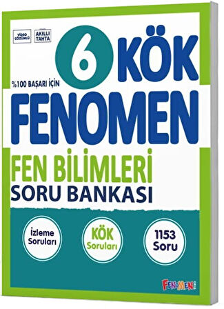 6. Sınıf Fen Bilimleri KÖK Soru Bankası Fenomen Okul Yayınları