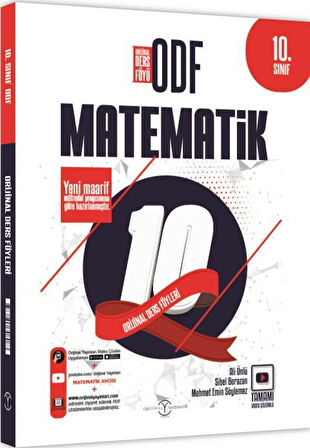 10. Sınıf Matematik ODF Orijinal Ders Föyleri Orijinal Yayınları