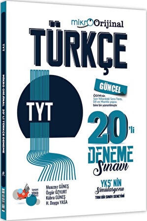 Orijinal Mikro TYT Türkçe 20 li Deneme Sınavı